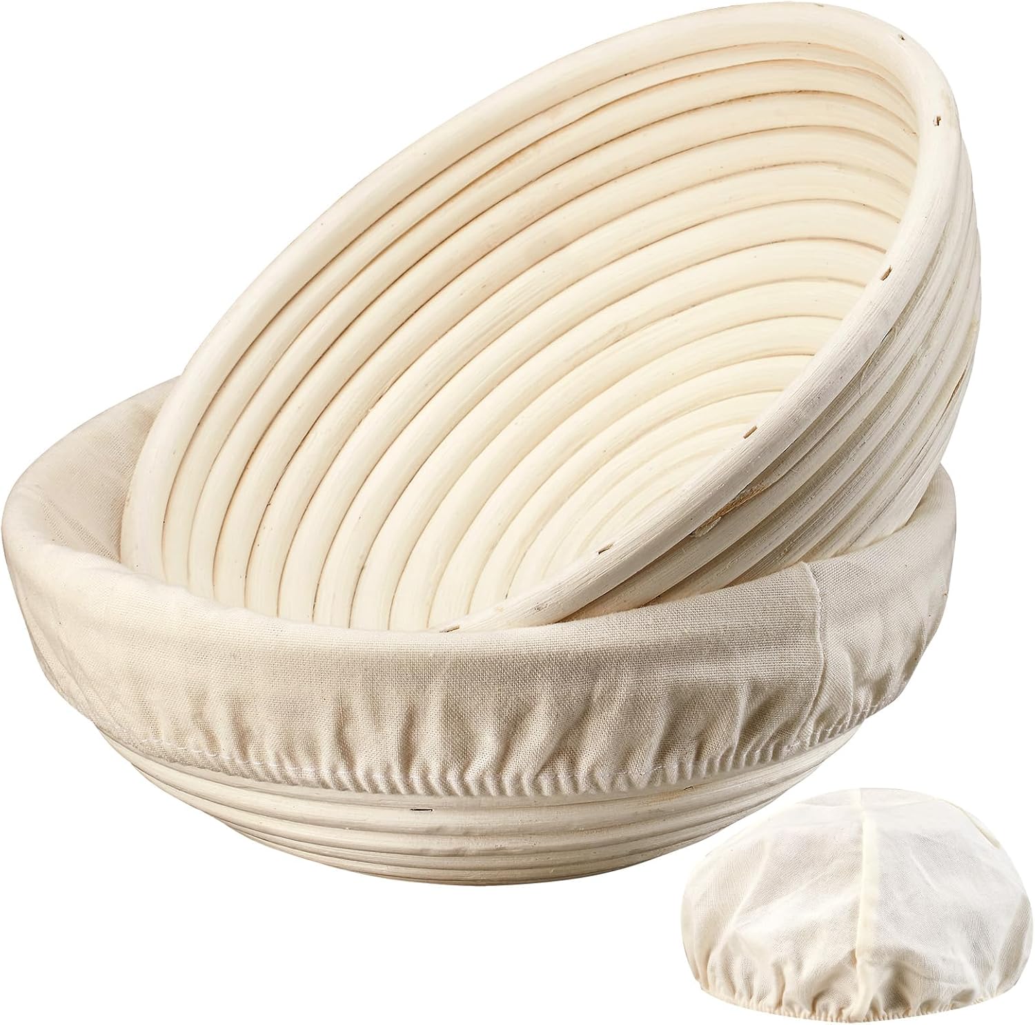 Round banneton proofing baskets