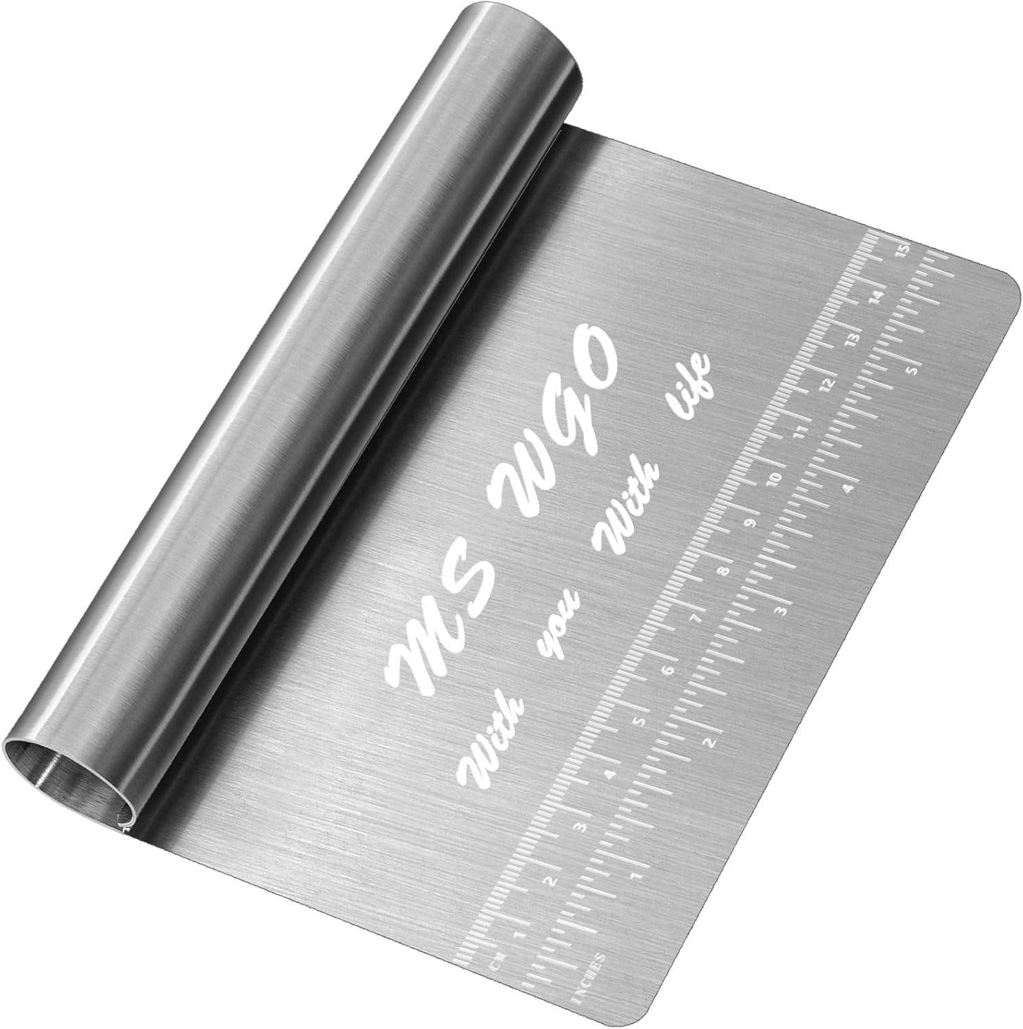 Metal bench scraper